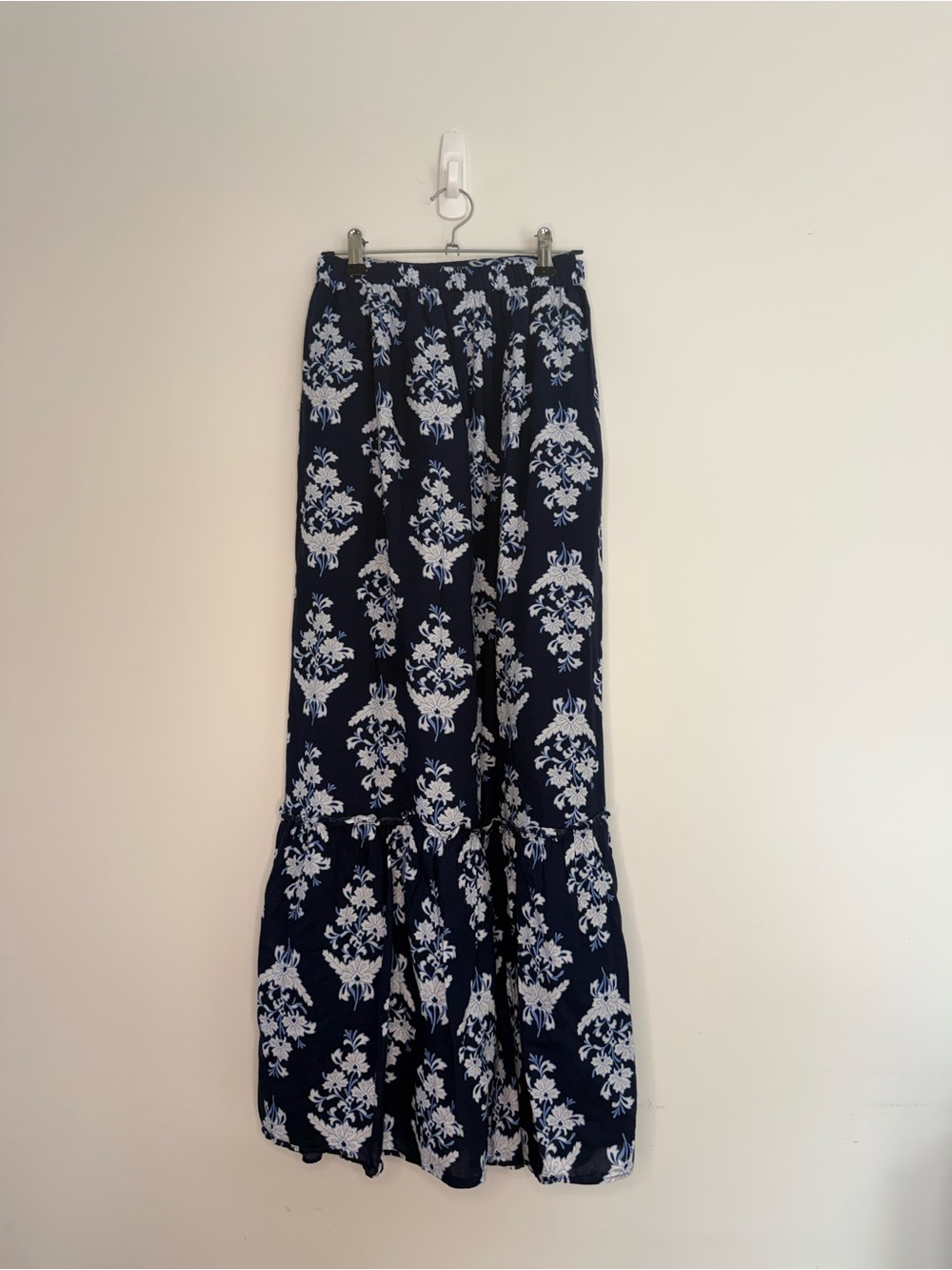 J. Crew Navy Maxi Floral Top and Skirt - Sz. XL - Picture 3 of 7